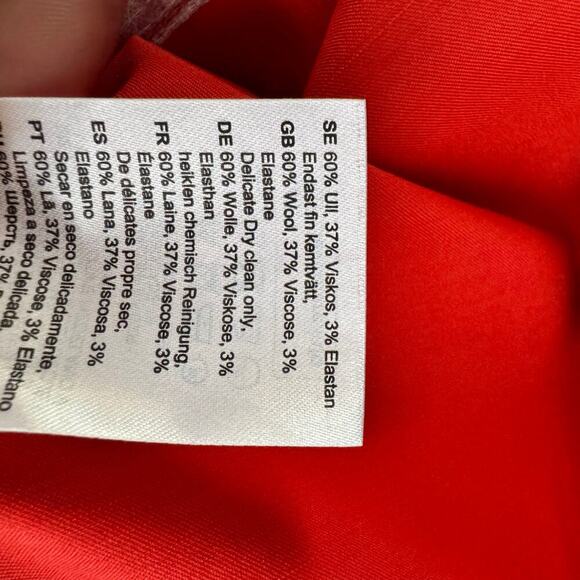 By Malene Birger Mavise Maxi Wool Blend Dress Orange Size 38 / Medium - Picture 15 of 15